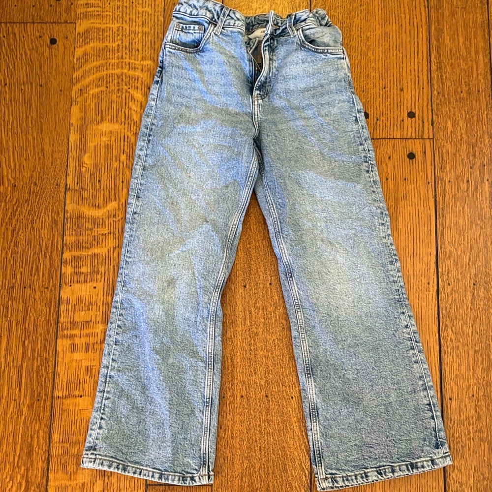 H&M Light Blue Baggy Straight Leg Jeans